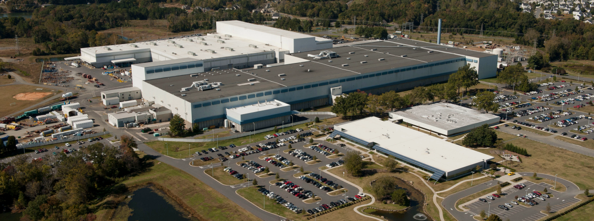 Siemens Energy manufacturing facility Aerial view of the Siemens Energy manufacturing facility in Mecklenburg County