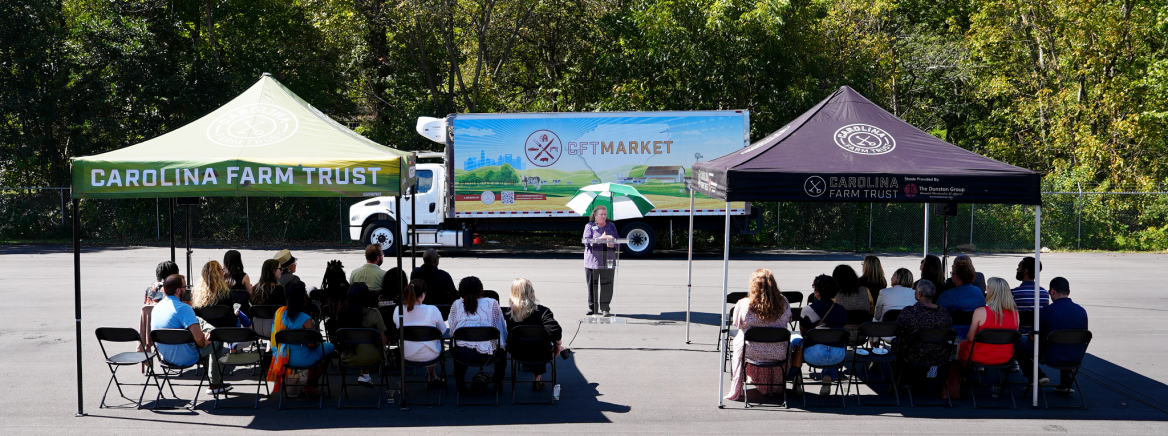 Carolina Farm Trust Market Wholesale Distribution Center Tour Members of the community toured the new Carolina Farm Trust Market's Wholesale Distribution Center on Oct. 2, 2024.