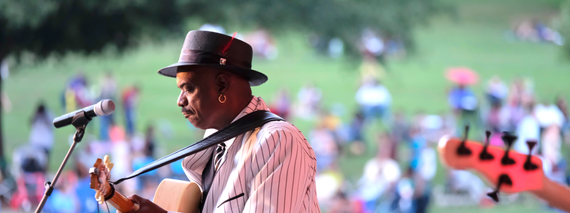 Freedom Summer Series. Jazz at Freedom Park, This one is Freeport Jazz opening for Nick Colionne. This is Nick Colionne performing.