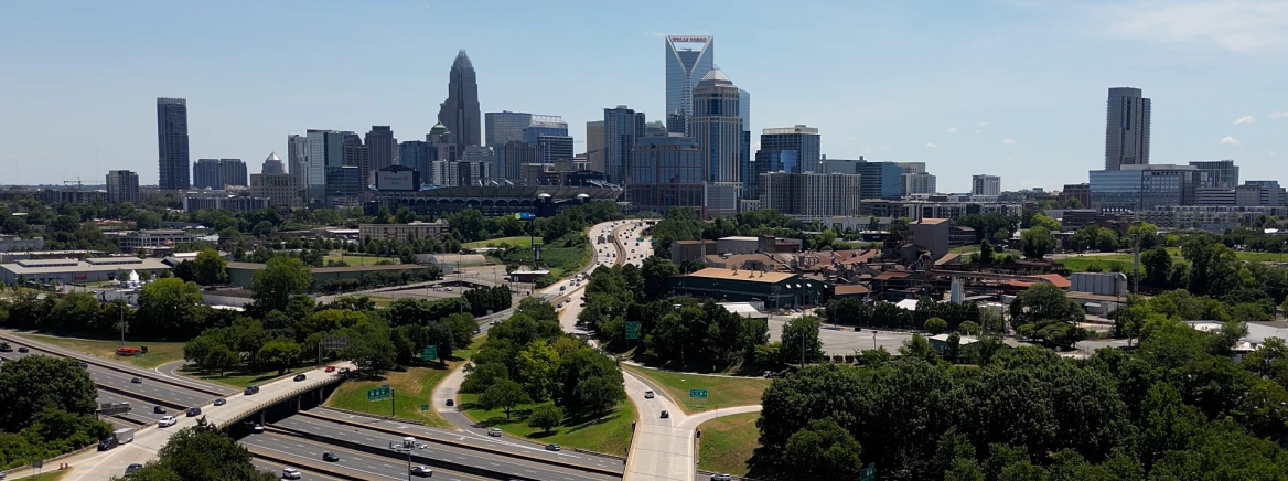 Charlotte Skyline A skyline shot of uptown Charlotte taken on a sunny day (July 28, 2025).