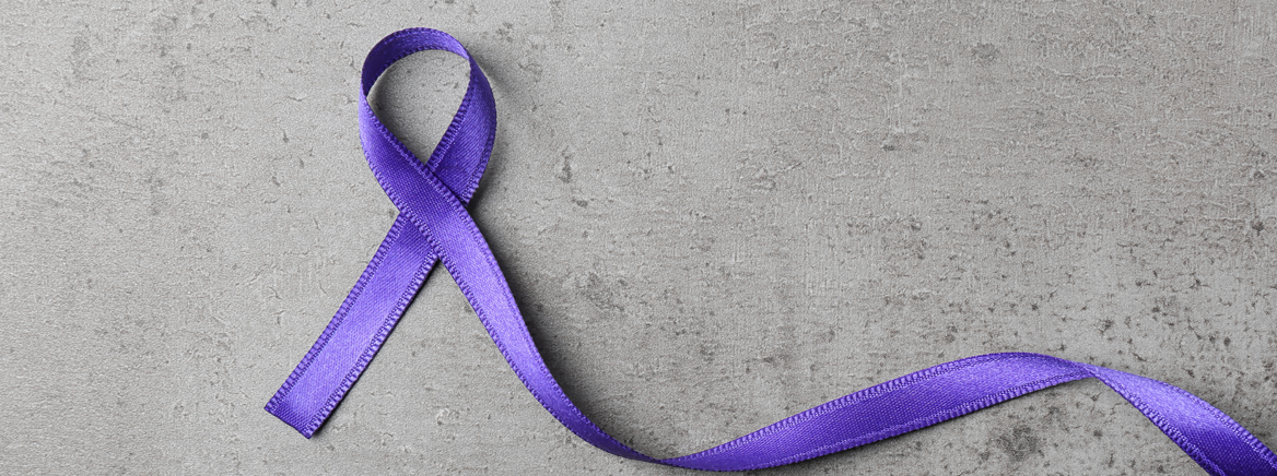 Calendar Category - Domestic Violence A purple ribbon for showing support in the fight against domestic violence.